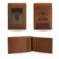 Green Bay Packers - NFL - Brown Leather Money Clip Front Poc