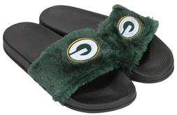 Green Bay Packers NFL Women's Faux Fur with Embroidered G Lo